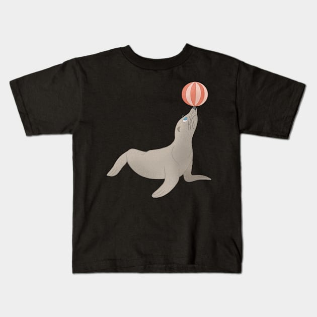 Sea Lion Kids T-Shirt by the-artsy-park